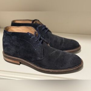 1901 Navy Blue Suede Shoes size 10